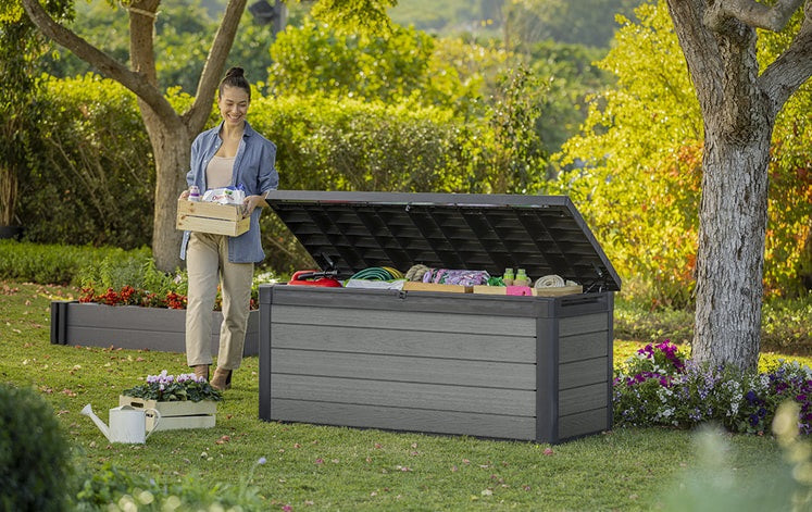 Keter Cortina 757L Storage Box – Grey