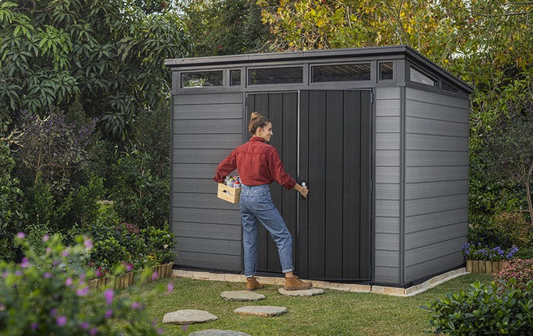 Keter Cortina Shed 9x7ft – Grey