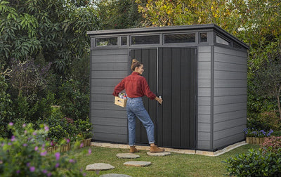 Keter Cortina Shed 9x7ft – Grey