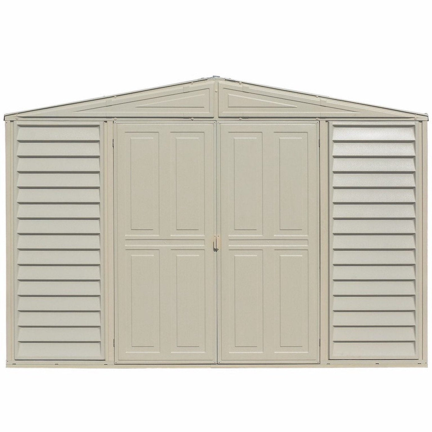 DuraMax 10.5ft x 2.75ft SidePro Vinyl Shed with Foundation Kit